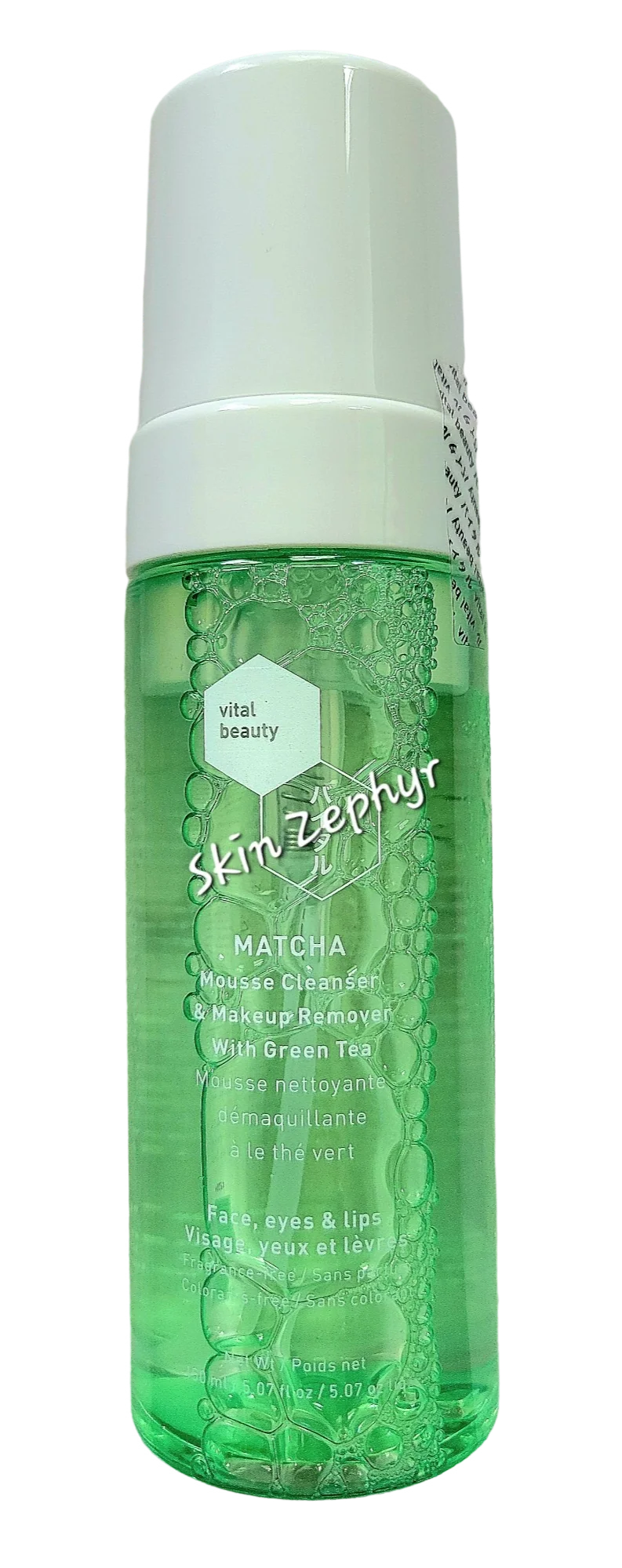 Vital Beauty Matcha Mousse Cleanser & Makeup Remover with Green Tea