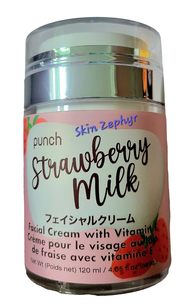 Punch Strawberry Milk Facial Cream with Vitamin E
