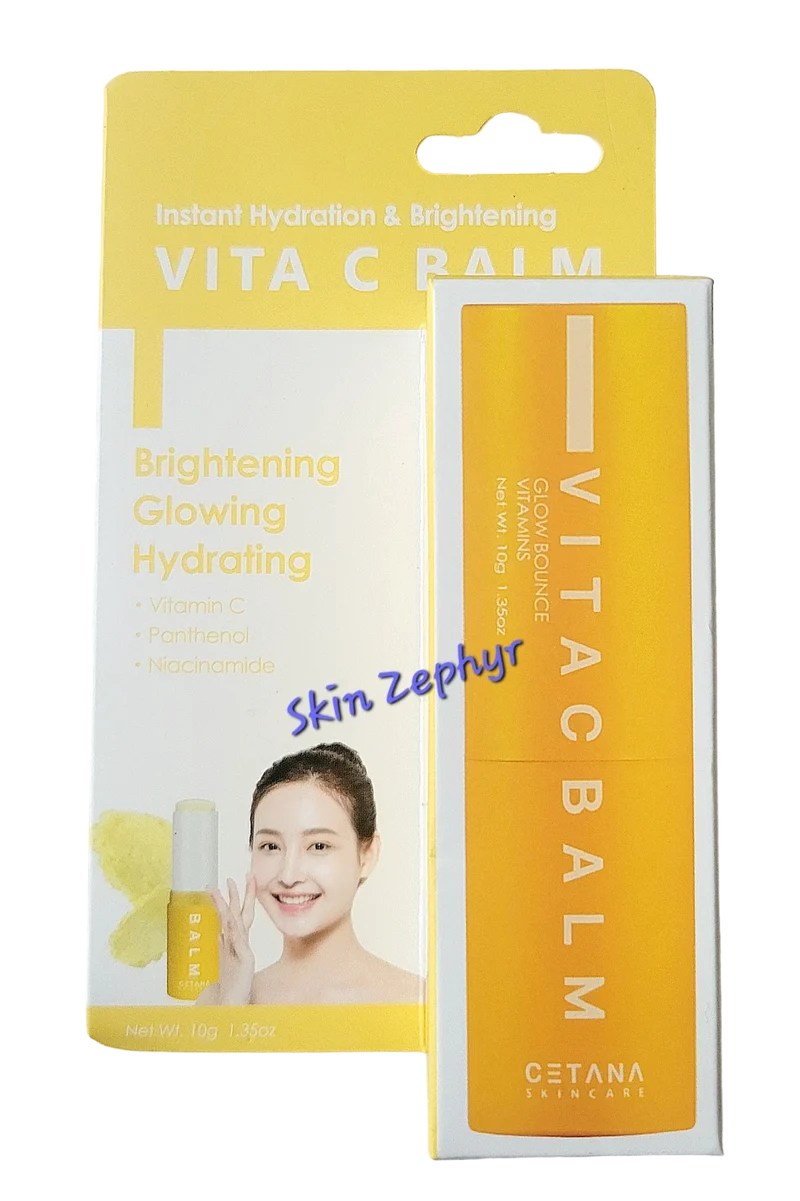 Cetana Vitamin C Brightening Moisturizer Balm Stick For Face, Neck And Lips