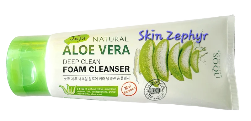 Soqu Jeju Aloe Vera Deep Clean Foam Cleanser