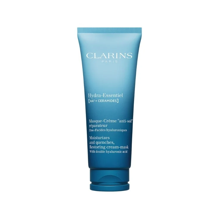 Clarins - Hydra-Essentiel - [HA + Ceramides] - Masque-Crème "Anti-Soif" Réparateur - Duo D'Acides Hyaluroniques - Moisturizes And Quenches - Restoring Cream-Mask - With Double Hyaluronic Acid