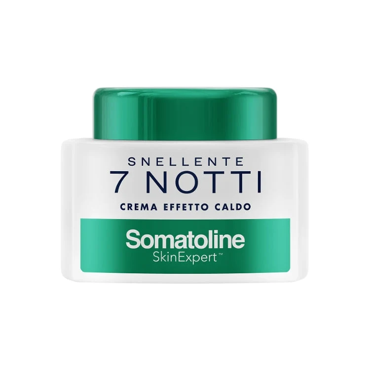 Somatoline Cosmetic - Skin Expert - Snellente 7 Notti - Crema Effetto Caldo - Formula Salina Osmotica - Con Estratto di Alga Rossa - Riduce Le Adiposità Drena I Liquidi Cutanei