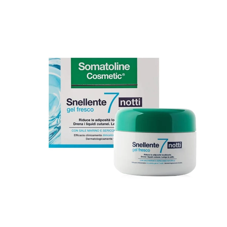 Somatoline Cosmetic - Snellente 7 Notti - Gel Fresco - Effetto Fresco - Riduce Le Adiposità Localizzate - Drena I Liquidi Cutanei - Leviga La Pelle - Con Sale Marino & Sericoside Naturale