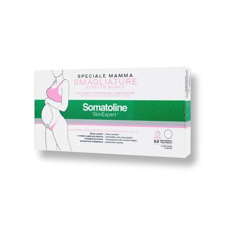 Somatoline Cosmetic - Skin Expert - Speciale Mamma - Smagliature - Stretch Marks - Maschera Prevenzione Smagliature - Stretch Mark Prevention Mask - Con Vitamina & Olio di Avocado