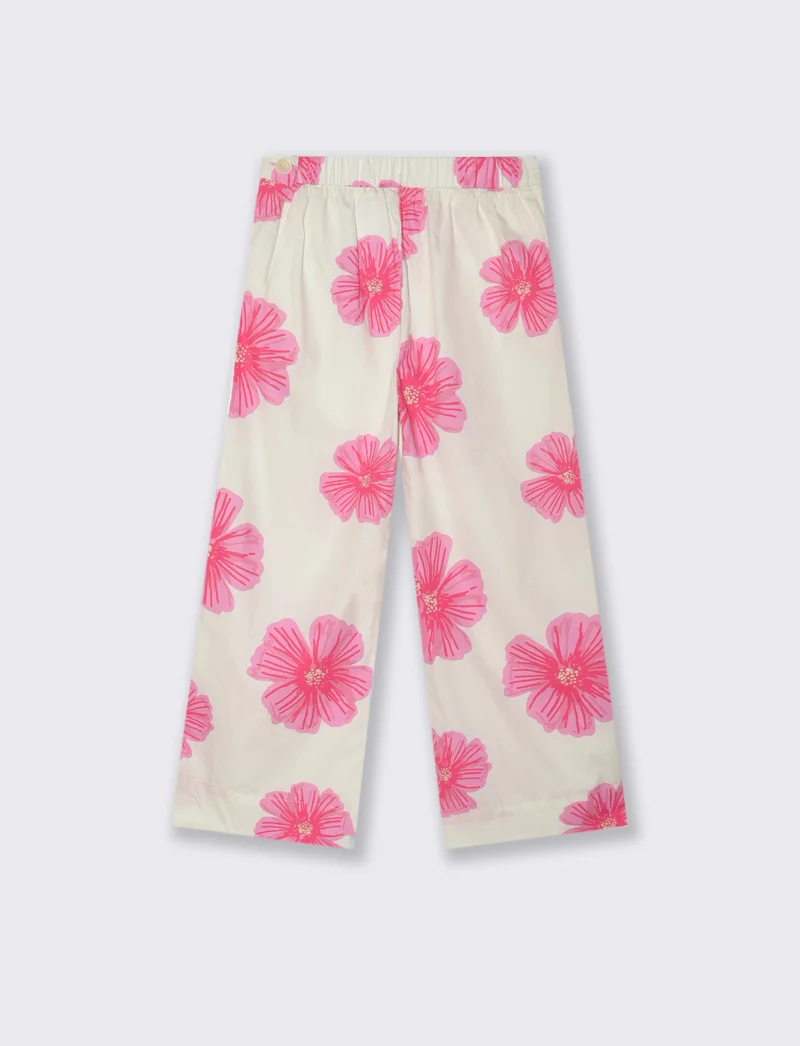 Pantaloni Palazzo Floreali con Vita Elastica - Fantasia