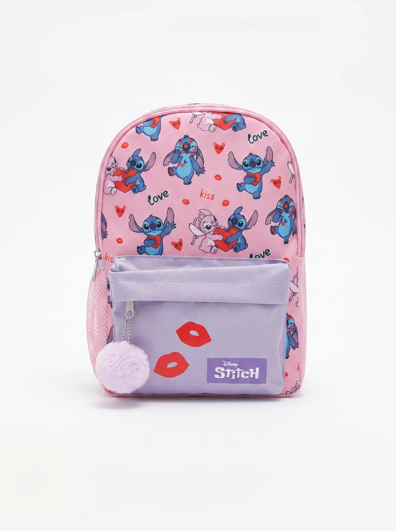 Zaino bambina fuxia Stitch e rosa Hello Kitty - Fuxia