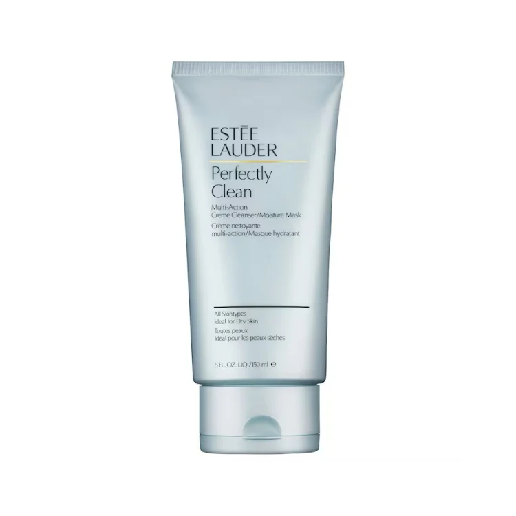 Estée Lauder - Perfectly Clean - Multi-Action Creme Cleanser/Moisture Mask - Crème Nettoyante Multi-Action/Masque Hydratant - Ideal For Dry Skin - Idèal Pour Les Peaux Sèches