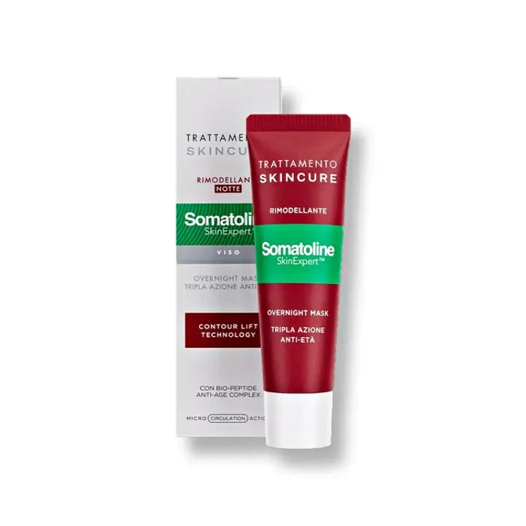 Somatoline Cosmetic - SkinExpert - Trattamento Skincure - Rimodellante Notte - Viso - Overnight Mask - Tripla Azione Anti-Età