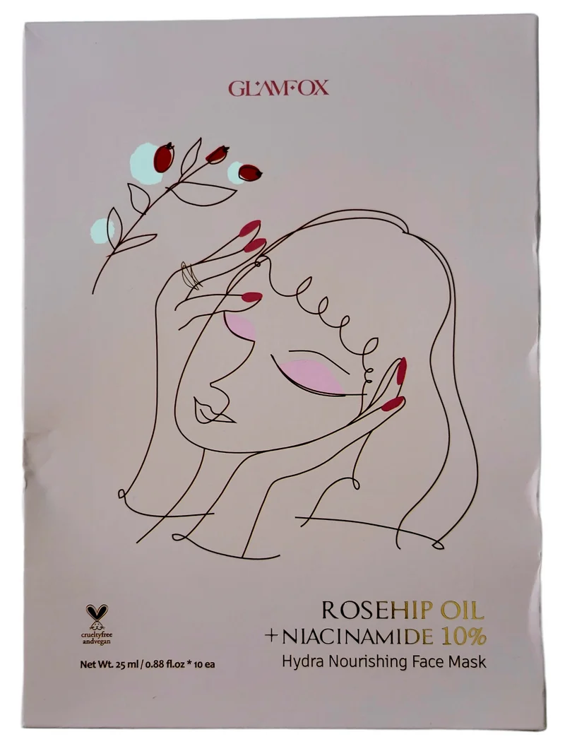 Glamfox Rosehip Oil + Niacinamide 10% Hydra Nourishing Face Mask