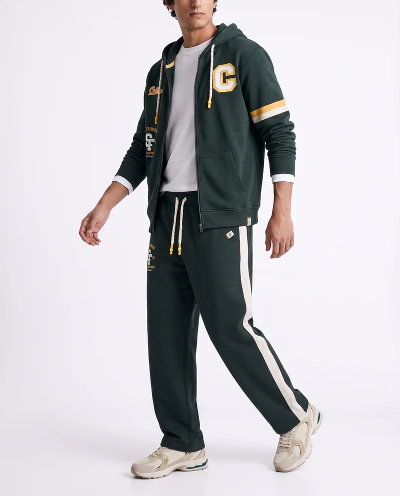 Pantaloni Jogger in Felpa con Stile - Verde scuro
