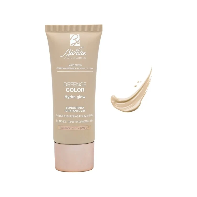 BioNike - Defence Color - Hydra Glow - Fondotinta Idratante 24H - 24H Moisturising Foundation - Fond De Teint Hydratant 24H
