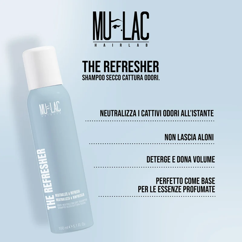 Mulac THE REFRESHER Shampoo Secco Cattura Odori