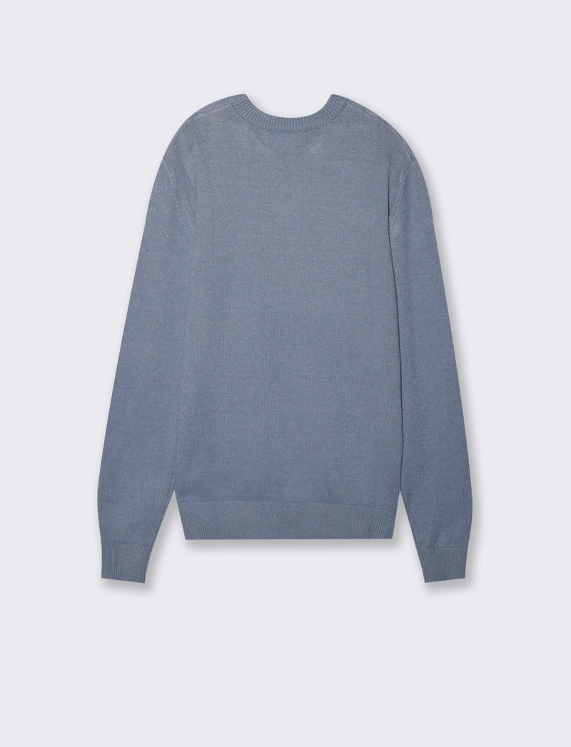 Maglia girocollo premium in viscosa - CARTA DA ZUCCHERO