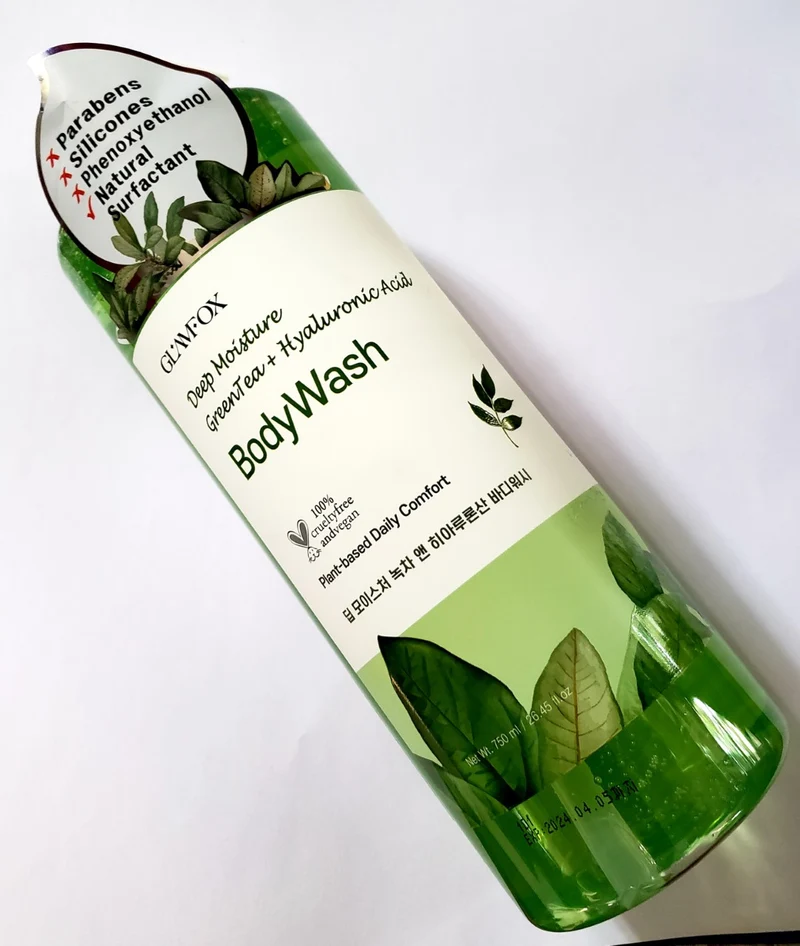 Glamfox Deep Moisture Green Tea & Hyaluronic Acid Body Wash