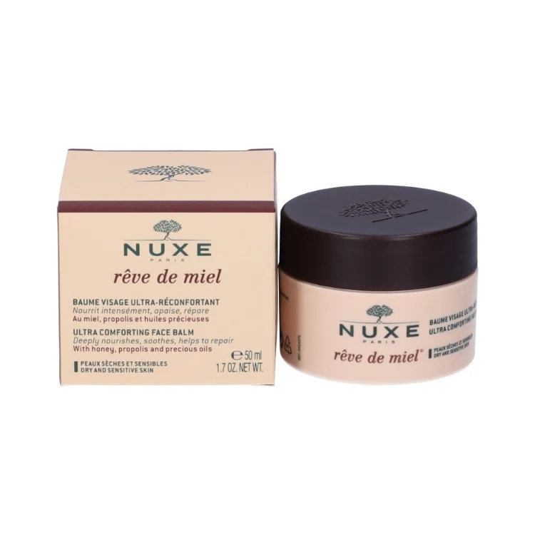 Nuxe - Rêve De Miel - Balsamo Viso Ultra-Riconfortante - Baume Visage Ultra-Réconfortant - Peaux Sèches Et Sensibles - Pelli Secche & Sensibili