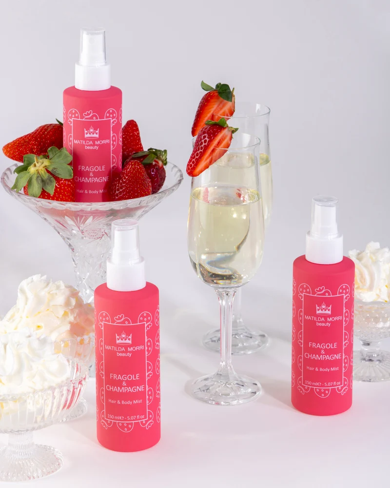 MATILDA MORRI BEAUTY FRAGOLE & CHAMPAGNE Hair & Body Mist