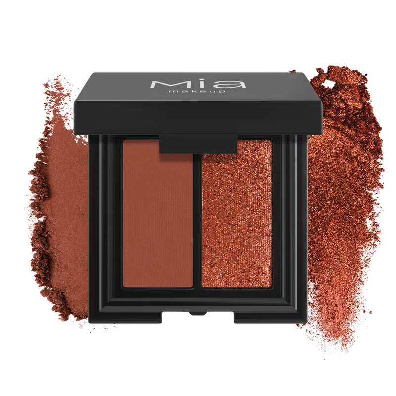 Double Match Eyeshadow Duo Ombretto Matte e Shimmer 04 Mia Makeup 3g