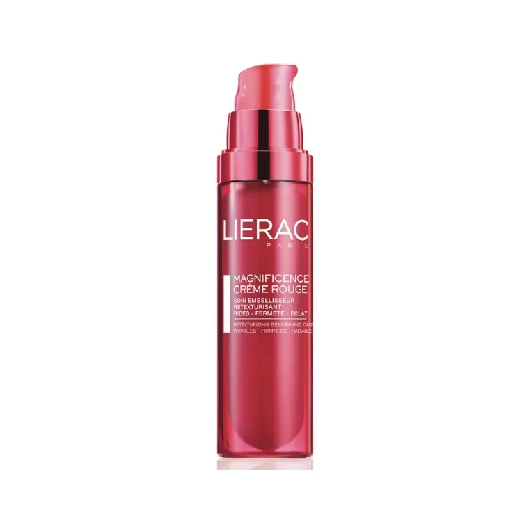 Lierac - Magnificence - Red Cream - Retexturing Beautifying Care - Wrinkle Firmness Radiance - Crème Rouge - Soin Embellisseur Retexturisant - Rides Fermeté Éclat - For All Skin Tones