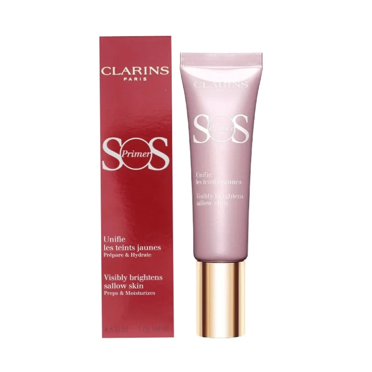 Clarins - SOS Primer - Unifie Les Teints Jaunes Prépare & Hydrate - Visibly Brightens Sallow Skin Preps & Moisturizes
