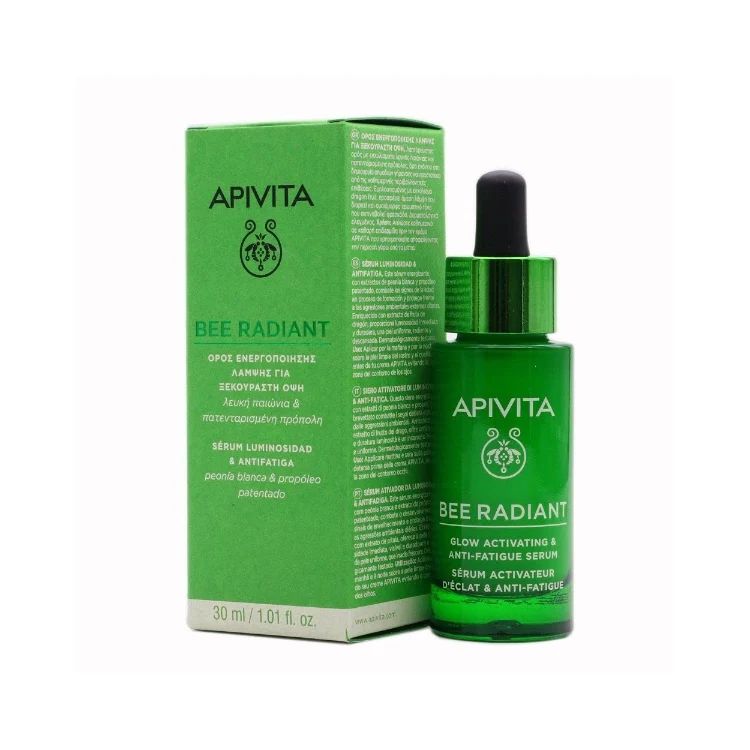 Apivita - Bee Radiant - Glow Activsting & Anti-Fatigue Serum - Sérum Activateur D'Éclat & Anti-Fatigue