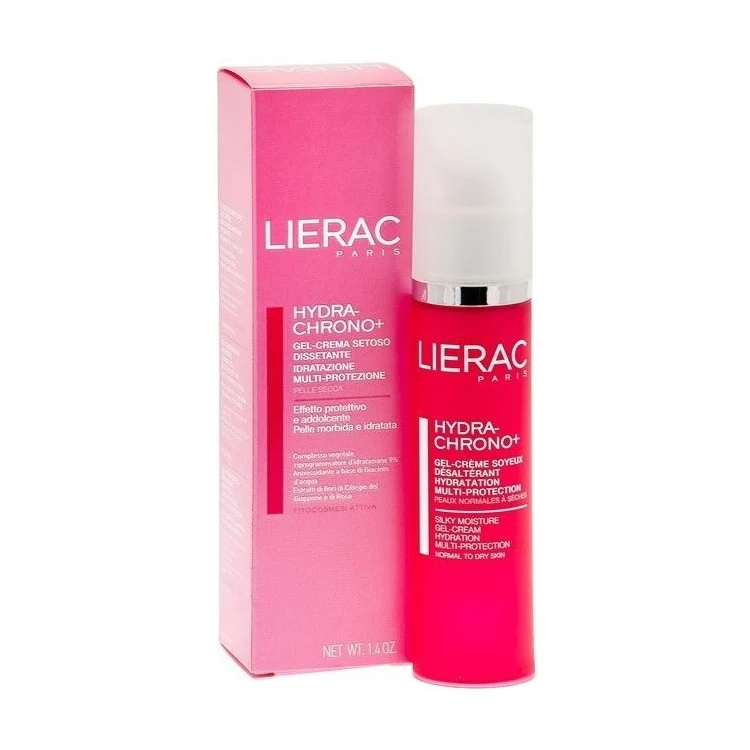 Lierac - Hydra-Chrono+ - Gel-Crema Setoso Dissetante - Idratazione Multi-Protezione - Pelle Secca
