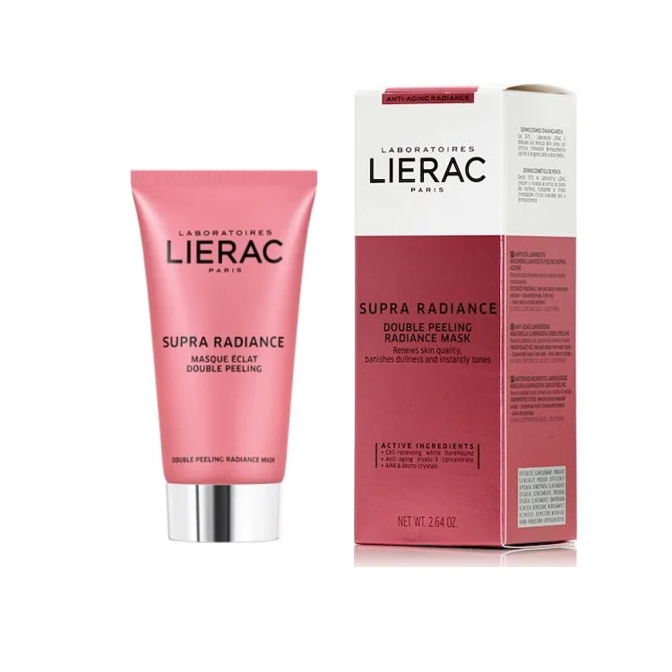 Lierac - Supra Radiance - Double Peeling Radiance Mask - Masque Éclat Double Peeling - Rénove La Qualité De La Peaux Dégrise Le Teint Et Tonifie Instantanément - Renews Skin Quality - Banishes Dullness And Instantly Tones