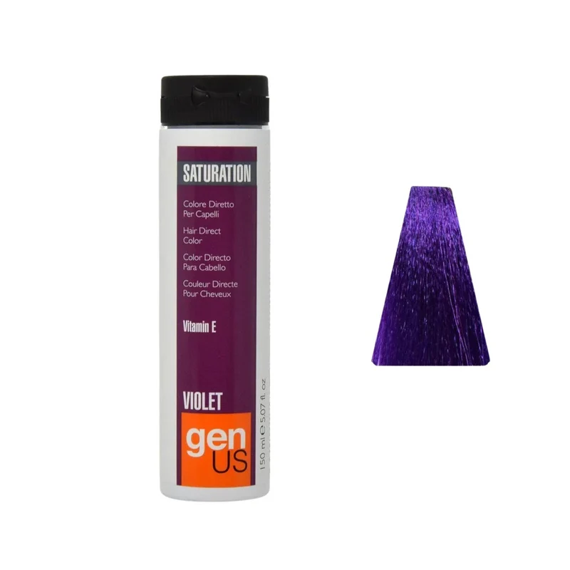 Genus Saturation Colore Diretto Per Capelli - Violet 150ml