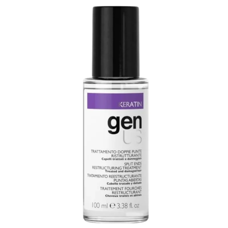 Genus Keratin Trattamento Doppie Punte Ristrutturante - Capelli Stressati e Danneggiati 100ml
