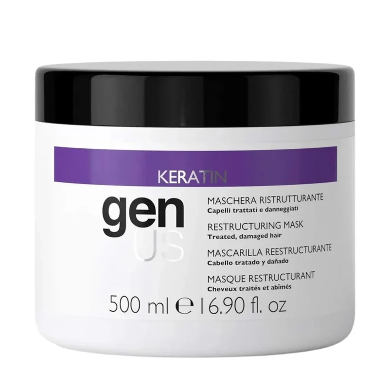 Genus Keratin Maschera Ristrutturante - Capelli Stressati e Danneggiati 500ml