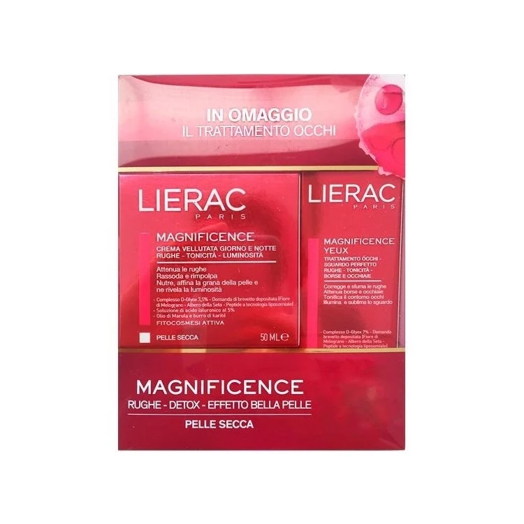 Lierac - Magnificence - Rituale Viso-Occhi - Rughe Detox Effetto Bella Pelle - Pelle Secca - Cofanetto donna