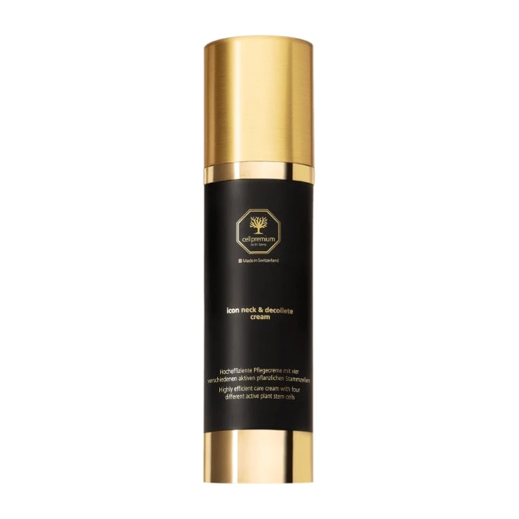 Cell Premium - By Dr Gerny - Icon Neck & Decollete Cream - Highly Efficent Skincare Cream - With Four Different Active Plant Stem Cells