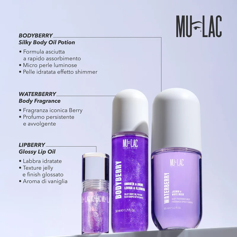 Mulac BODYBERRY Olio Corpo Setificante