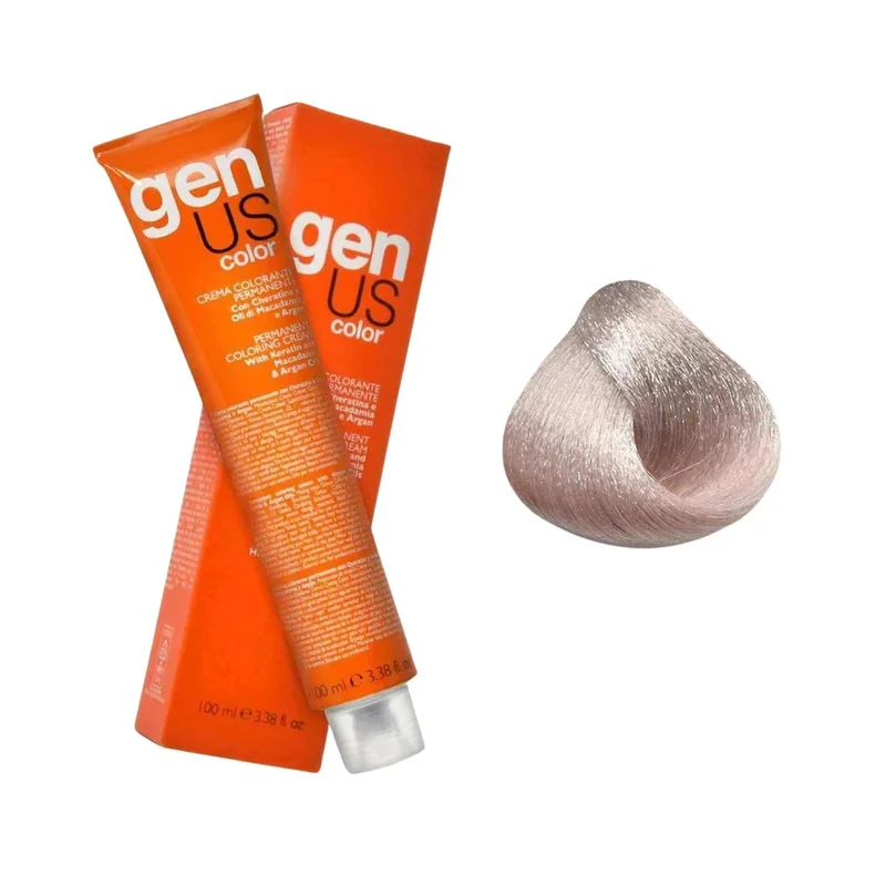 Genus Crema Colorante Permanente - 9.02 Biondo Chiarissimo Naturale Irisè 100ml