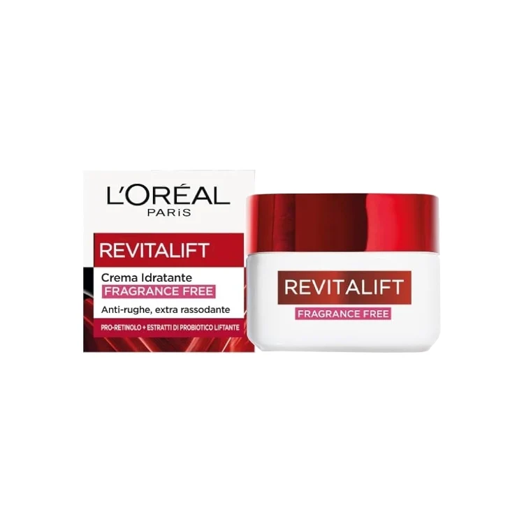 L'Oréal Paris - Revitalift - Crema Idratante - Fragrance Free - Anti-Rughe Extra Rassodante - Pro-Retinolo + Estratti Di Probiotico Liftante
