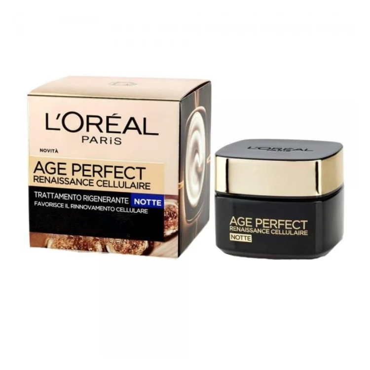 L'Oréal Paris - Age Perfect - Renaissance Cellulaire - Trattamento Rigenerante Notte - Favorisce Il Rinnovamento Cellulare Rughe-Tono-Densità
