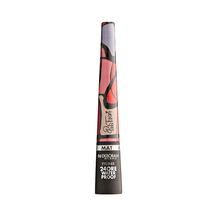 Deborah - Paola Turani - Eyeliner 24 Ore Waterproof Mat - Eyeliner Liquido Effetto Mat - Precisione & Tenuta Estrema - High Precision Liquid Eyeliner - Long Lasting Mat Finish