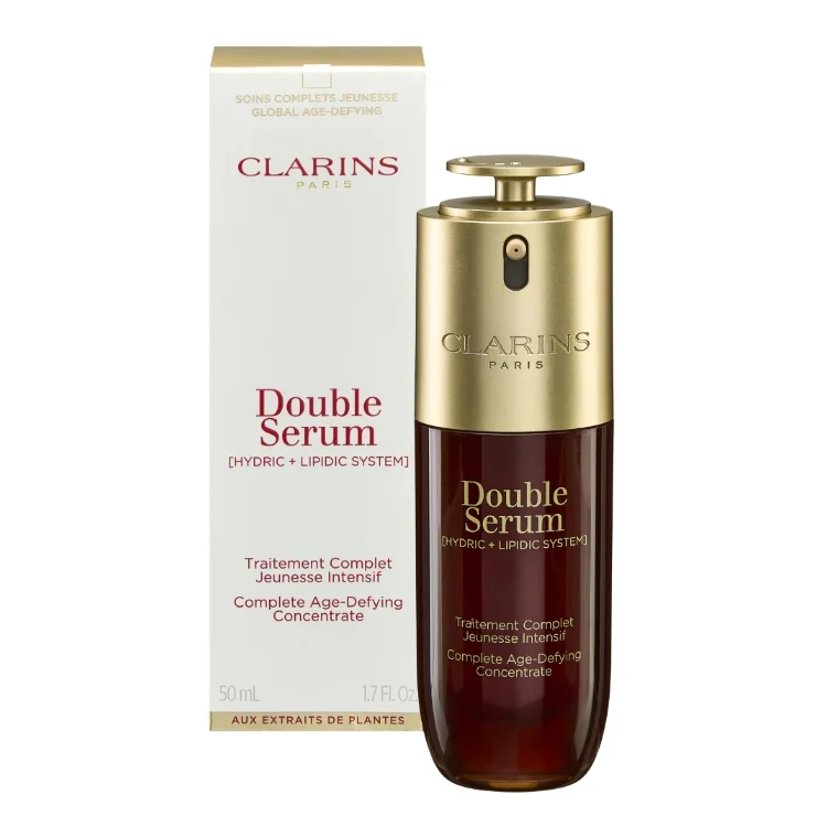 Clarins - Double Serum [Hydric + Lipidic System] - Traitement Complet Jeunesse Intensif - Complete Age-Defying Concentrate