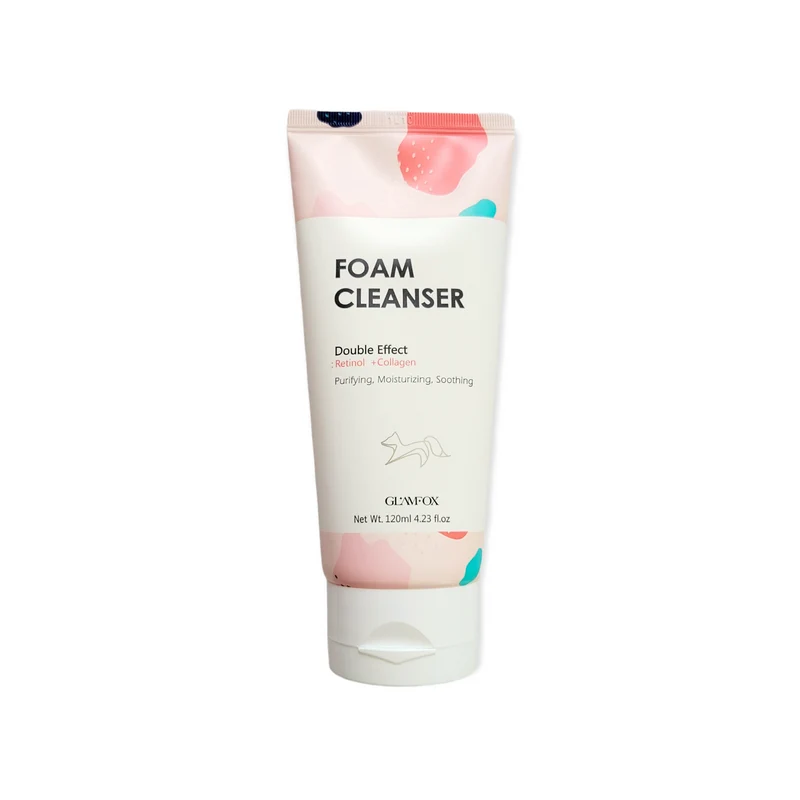 GLAMFOX Double Effect Retinol & Collagen Foam Cleanser