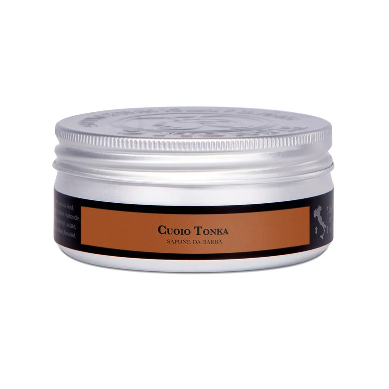 Sapone da Barba in Crema Cuoio Tonka Saponificio Bignoli 175 g