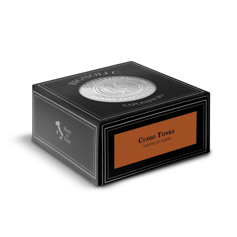 Sapone da Barba in Crema Cuoio Tonka Saponificio Bignoli 175 g