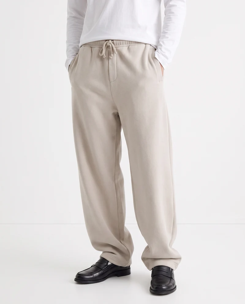Pantaloni Jogger Extra Baggy in Felpa - Grigio ghiaccio