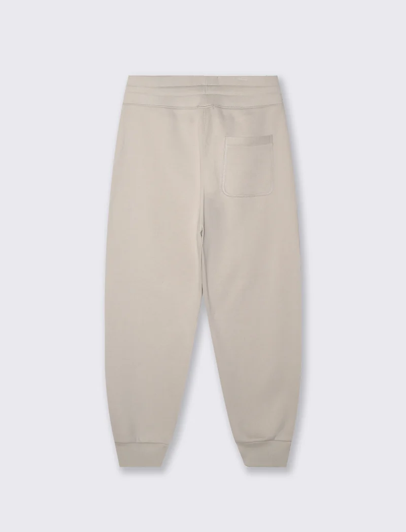 Pantaloni Baggy Fit in Felpa Misto Cotone - Grigio ghiaccio