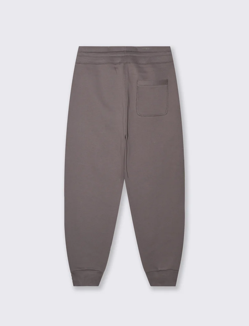 Pantaloni Baggy Fit in Felpa Misto Cotone - Grigio