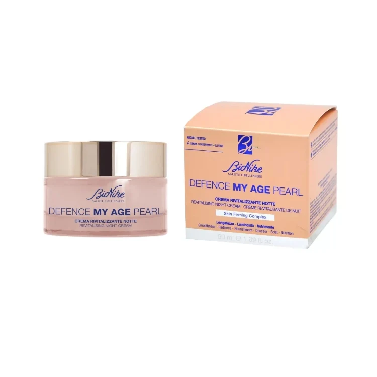 BioNike - Defence My Age Pearl - Crema Rivitalizzante Notte - Rivitalising Night Cream - Crème Revitalisante De Nuit - Skin Firming Complex