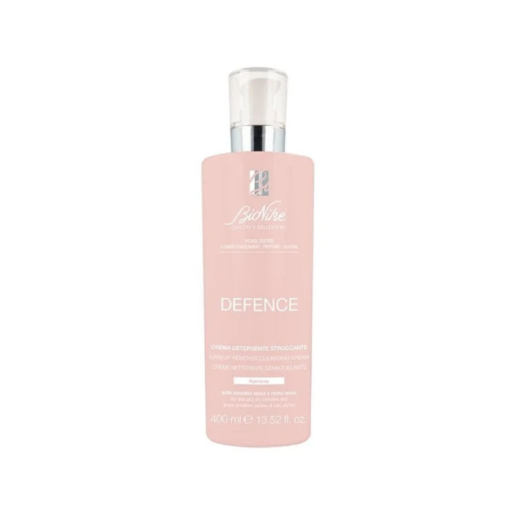 BioNike - Defence - Crema Detergente Struccante - Cleansing Cream Makeup Remover - Creme Nettoyante Démaquillante - Nutriente - Pelle Sensibile Secca & Molto Secca
