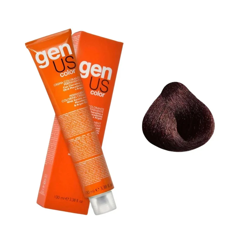 Genus Crema Colorante Permanente - 5.6 Castano Chiaro Rosso 100ml
