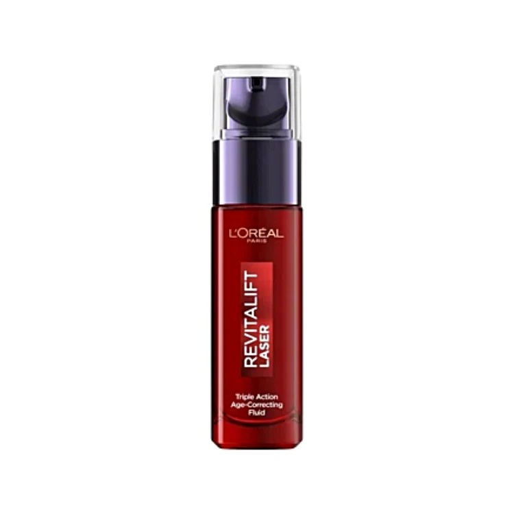 L'Oréal Paris - Revitalift Laser - Fluido Anti-Età Tripla Azione - Distende Le Rughe Ridensifica Illumina - Pro-Retinolo + Acido Ialuronico + Vitamina C