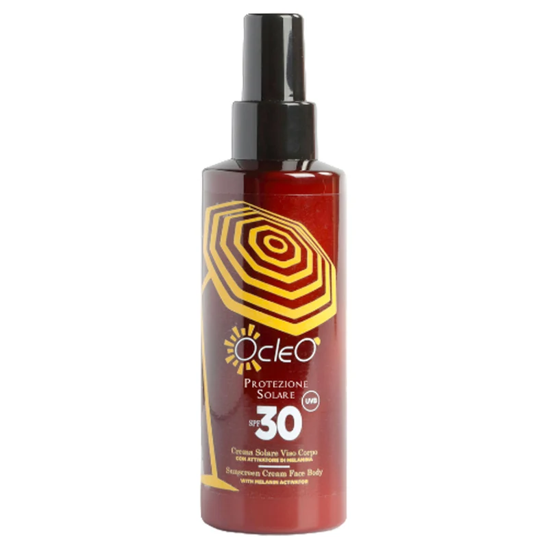 Crema Solare spray Viso Corpo Spf 30 Ocleo 150 ml