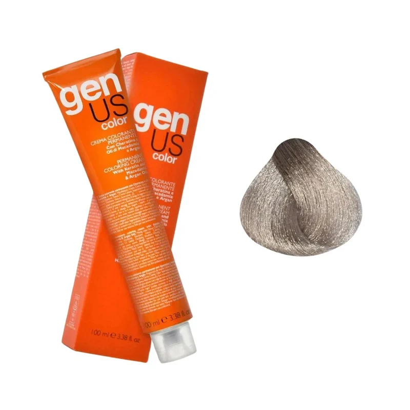 Genus Crema Colorante Permanente - 12.1 Super Biondo Platino Cenere Extra 100ml