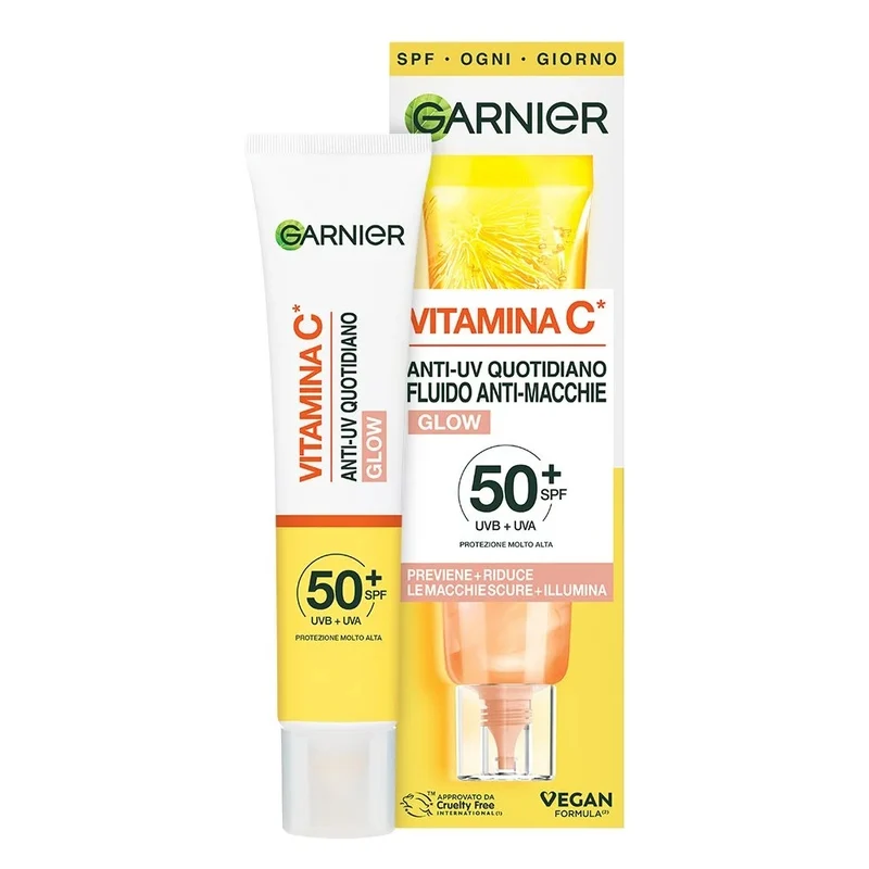 Garnier Skin Active Anti-UV Quotidiano Fluido Antimacchie Glow Vitamina C 40ml